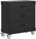 3-Drawer Heavy Duty Rolling Metal Tool Cabinet Mobile Storage for Garage Workshop Basement