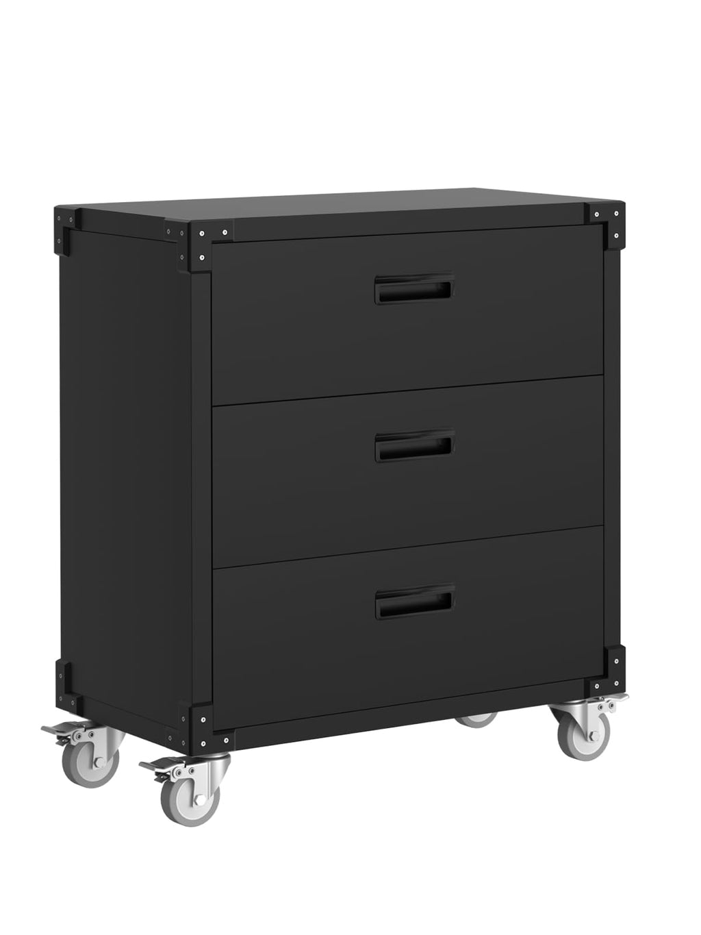 3-Drawer Heavy Duty Rolling Metal Tool Cabinet Mobile Storage for Garage Workshop Basement