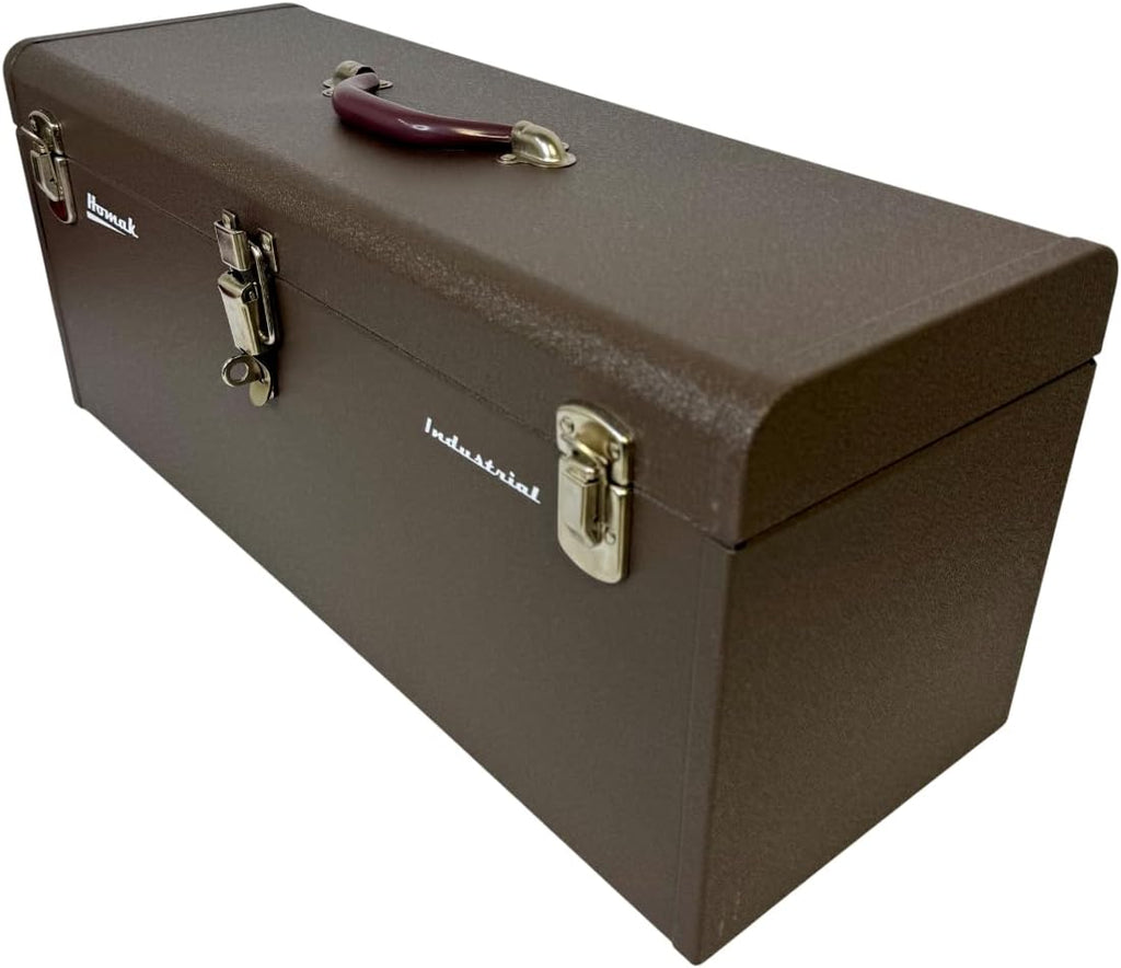 Homak 24-Inch Industrial Steel Toolbox, Brown Wrinkle Powder Coat