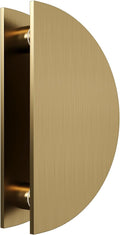 Gold Half-Round Double-Sided Aluminum Glass Barn Door Pull Handle 7.9in