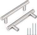 30Pack Brushed Nickel T-Bar Cabinet Pulls 3in Hole Center 5in Total Length