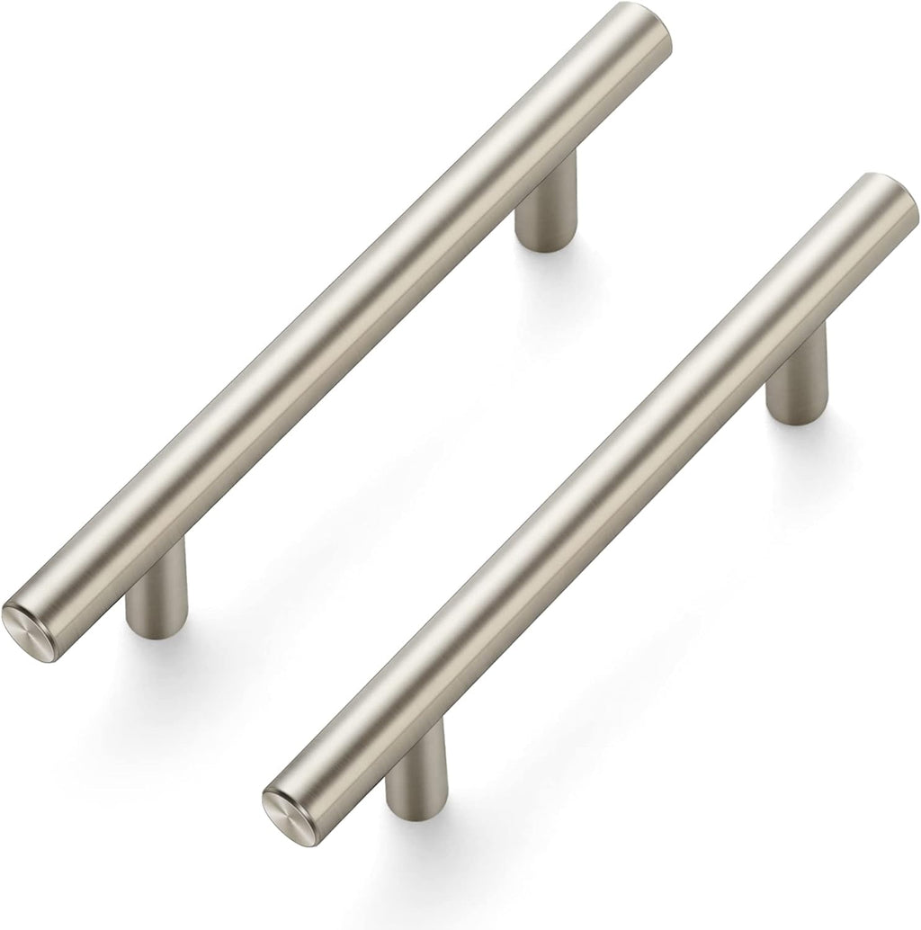 4Pack 6in Brushed Nickel Cabinet Pulls 3.75in Hole Center