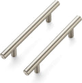 4Pack 6in Brushed Nickel Cabinet Pulls 3.75in Hole Center