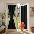 Black 26×72in 100% Blackout French Door Curtain Thermal Privacy Sidelight Drape 1 Panel