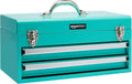 Basics Turquoise 18.1in Metal Tool Chest with Drawers Powder Coated Storage Box