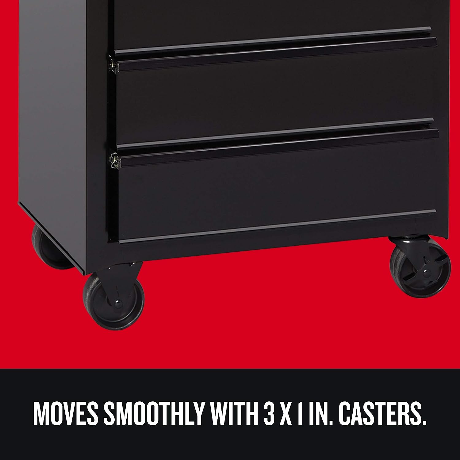 Black 26in 5-Drawer Rolling Tool Chest Combo with Drawer Liner