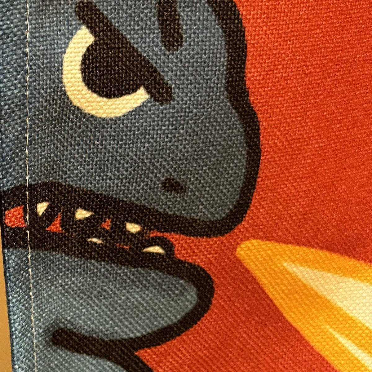 Cartoon Dinosaur Japanese Noren Curtain 33.5×59in for Bedroom Gaming Room Decor