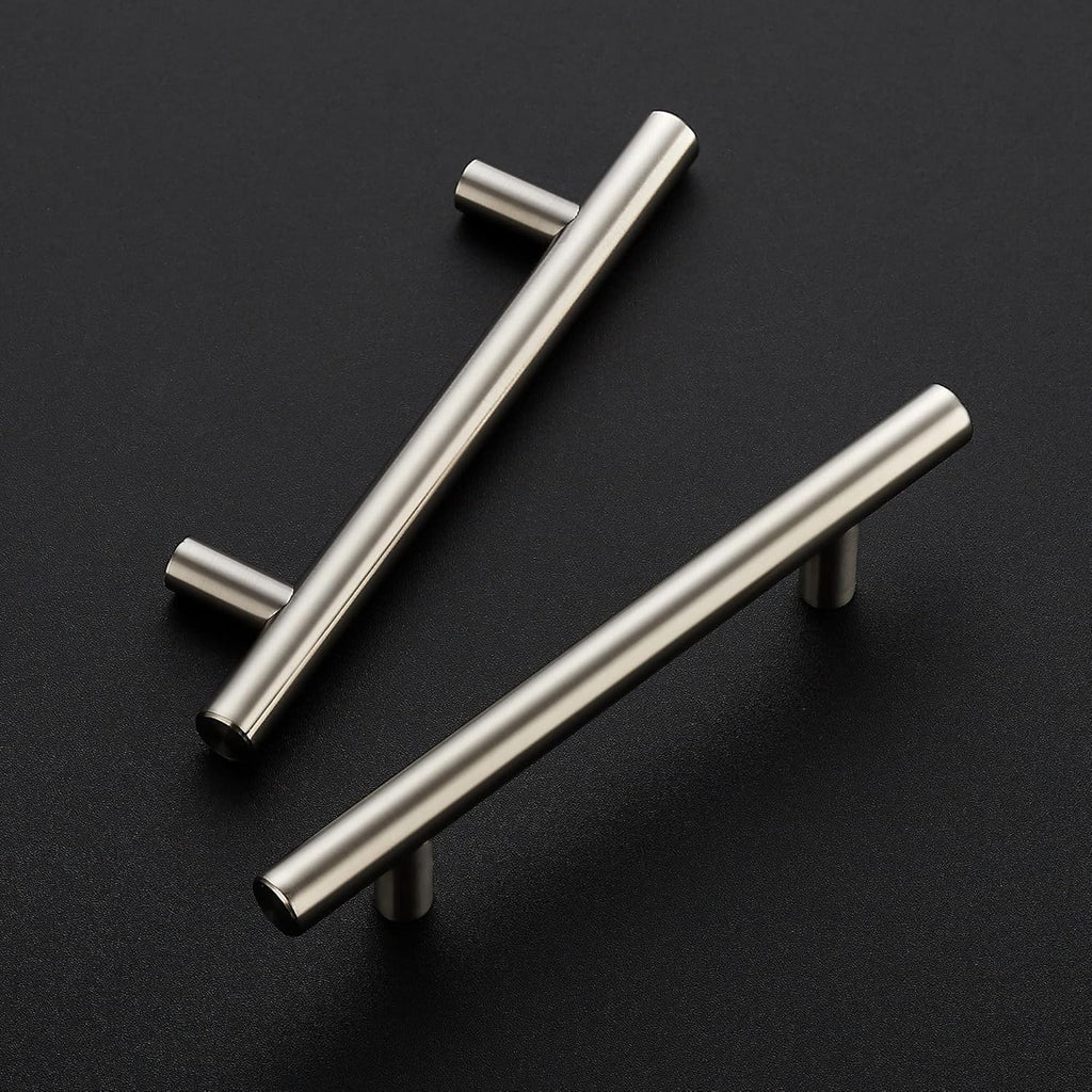4Pack 6in Brushed Nickel Cabinet Pulls 3.75in Hole Center