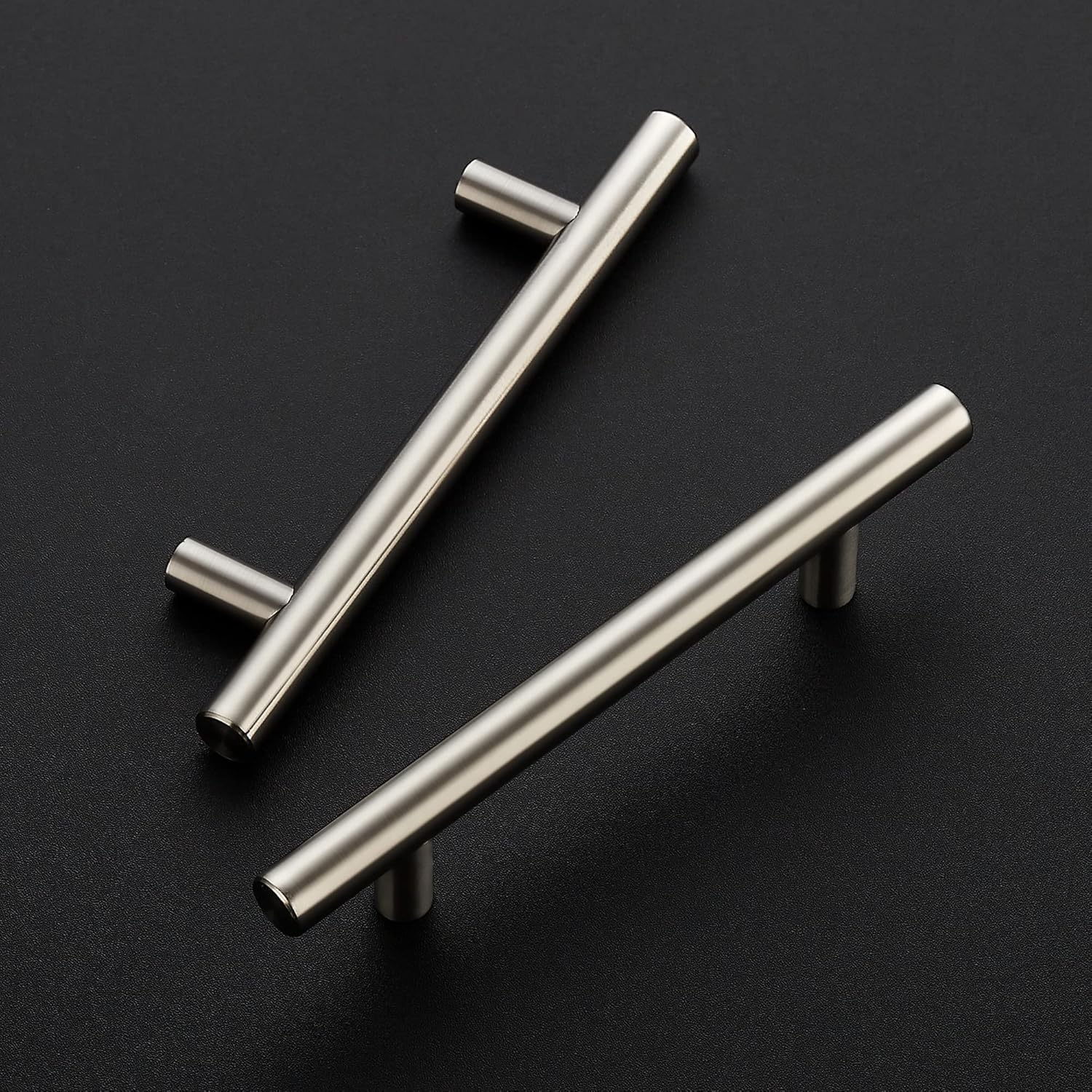4Pack 6in Brushed Nickel Cabinet Pulls 3.75in Hole Center